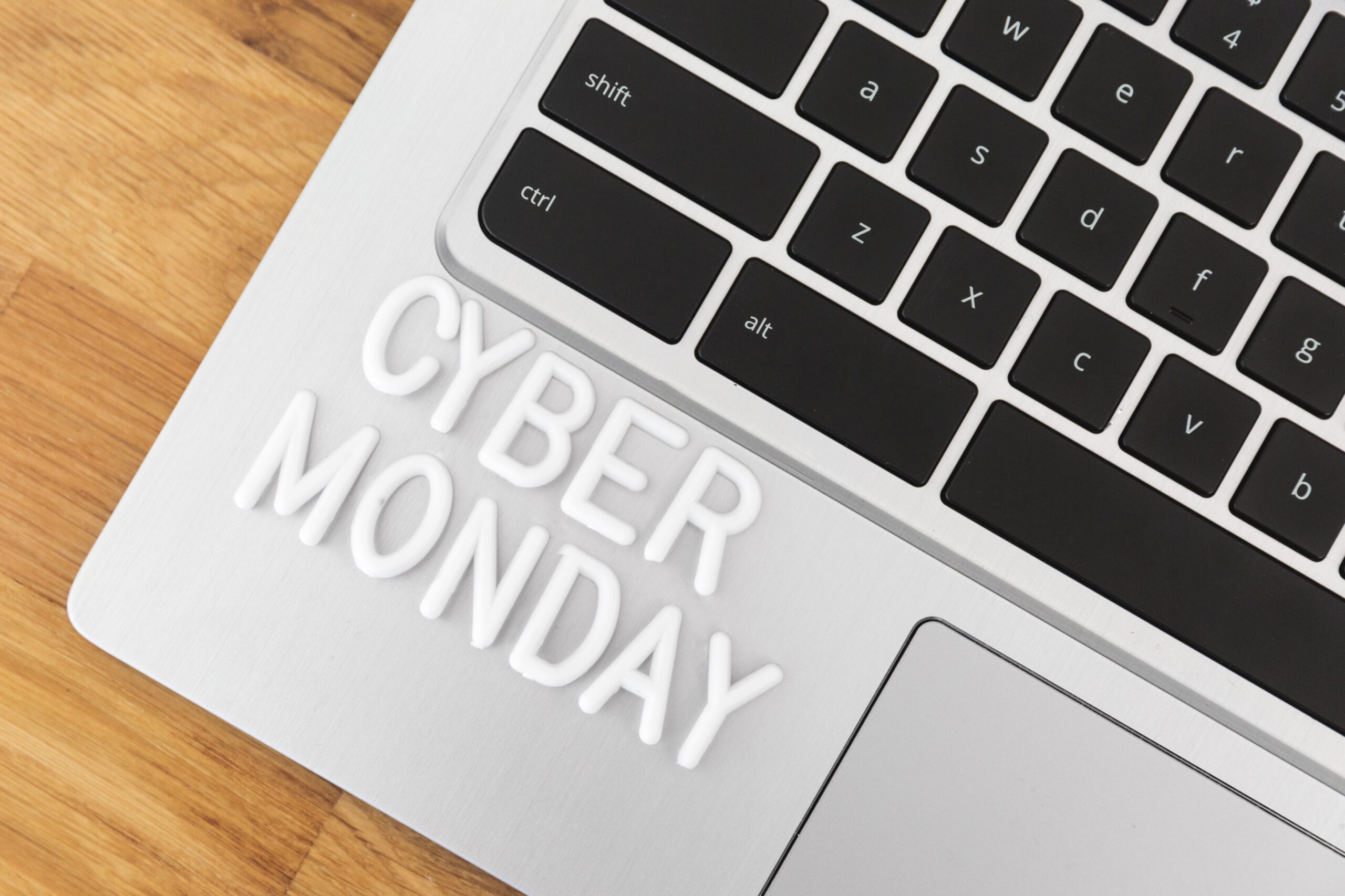 cyber-monday-lettering-on-laptop